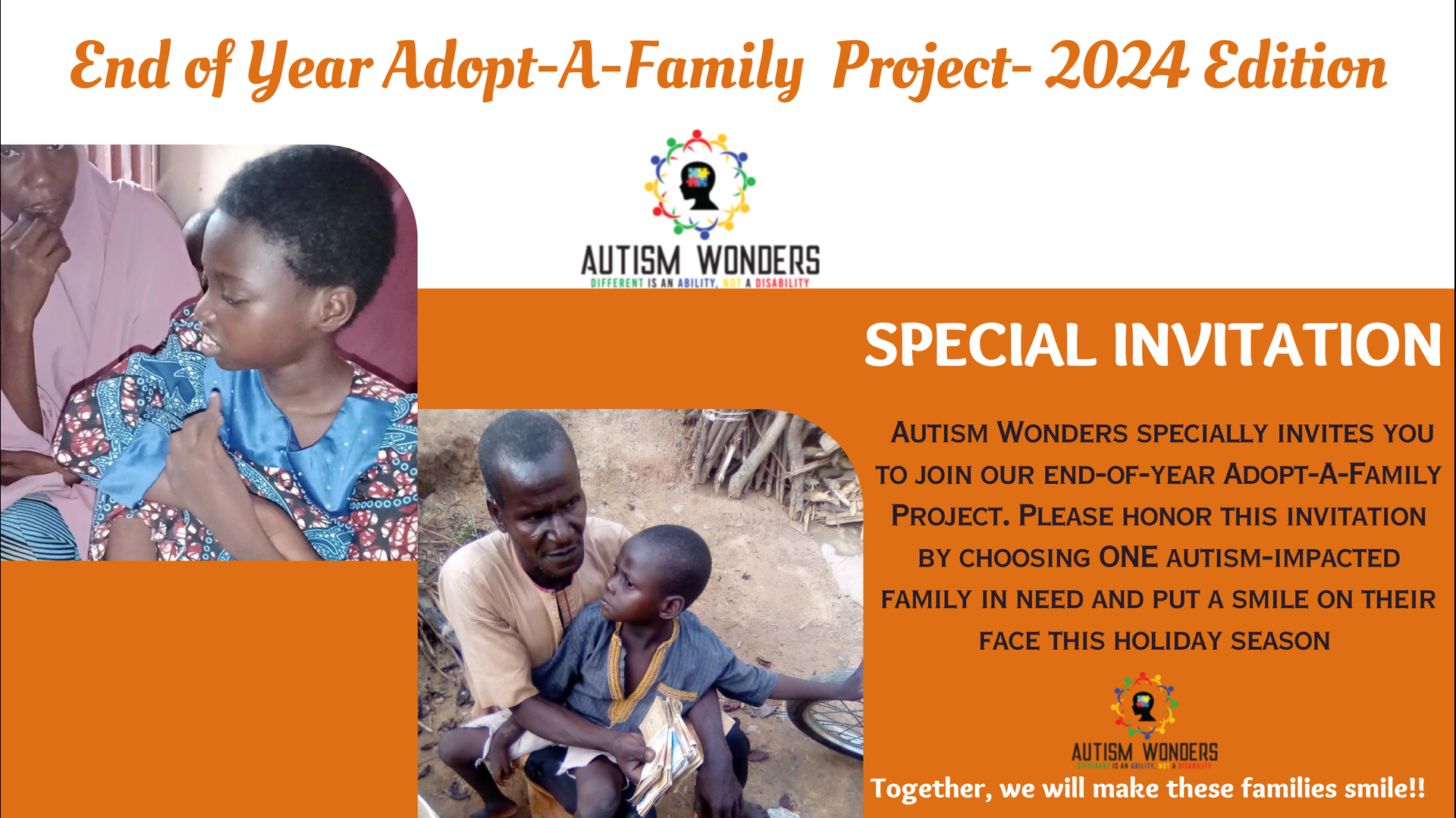 Bring joy to a family this December!